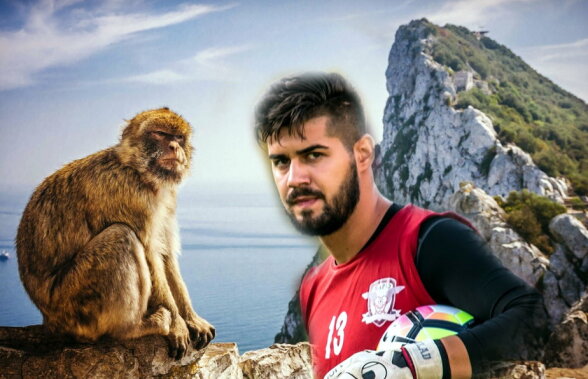 A plecat de la Rapid ca să apere sub „Stâncă” » El e singurul jucător român care evoluează în Gibraltar!