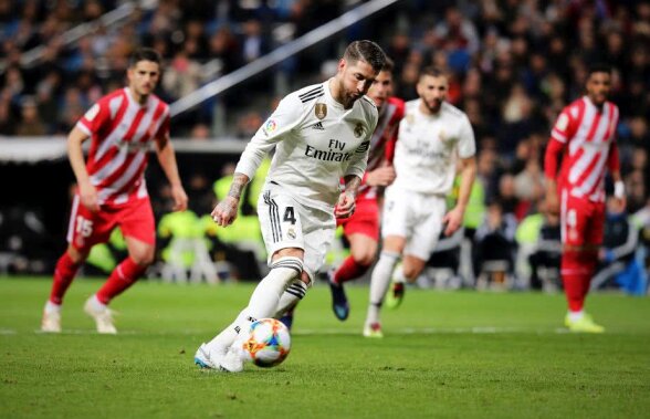 REAL MADRID // VIDEO Sergio Ramos, din nou erou pentru Real Madrid » Panenka și gol cu capul în două momente complicate din meciul cu Girona