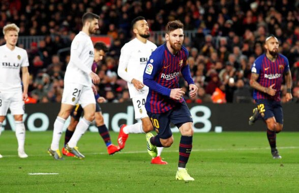 BARCELONA - VALENCIA 2-2 // FOTO + VIDEO Spectacol total în derby-ul etapei din La Liga: Valencia a condus-o pe Barcelona cu 2-0, dar catalanii au fost salvați de golurile incredibilului Leo Messi