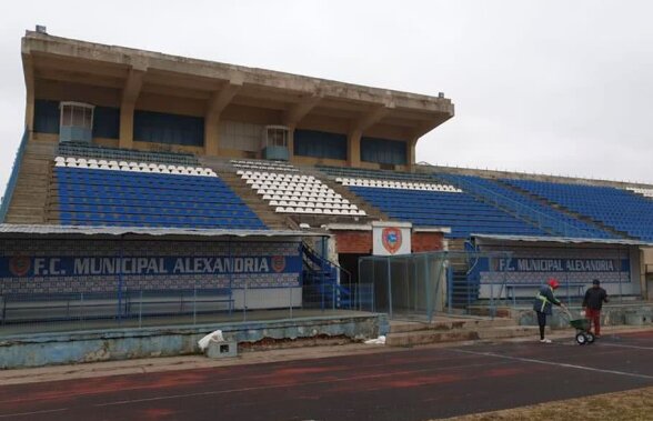 FOTO Un nou stadion modern se construiește în Alexandria » Se vor putea juca meciuri din Liga 1 și din cupele europene