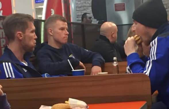 FOTO Jucătorii lui Bate Borisov au sărbătorit victoria cu Arsenal vineri dimineața, la Burger King