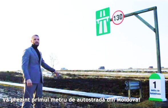 VIDEO VIRAL A construit primul metru de autostradă din Moldova și îi provoacă pe Țiriac și Becali: „Să facem asta!”