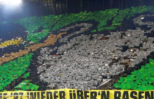 GALERIE FOTO Coregrafie impresionantă la Dortmund! Fanii Borussiei au făcut din nou SHOW în peluză 