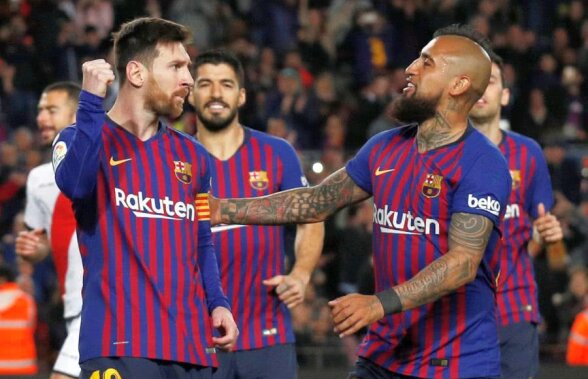 BARCELONA - VALLECANO 3-1 // VIDEO + FOTO Messi, Suarez și Pique o țin departe pe Atletico Madrid! Victorie cu Vallecano, iar catalanii par pregătiți pentru returul cu Lyon