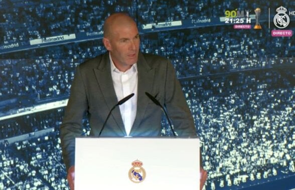 VIDEO Zinedine Zidane a impresionat la prezentarea oficială ca antrenor al lui Real Madrid: „Ce am în suflet pentru acest club nu-mi poate lua nimeni!”