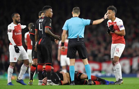 ARSENAL - RENNES, EUROPA LEAGUE // VIDEO + FOTO Două erori IMENSE de arbitraj, ambele în favoarea englezilor