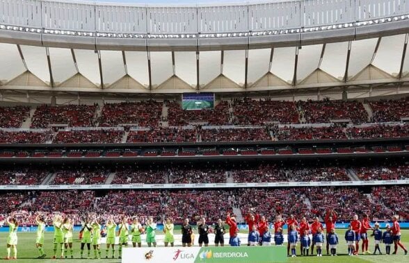 ATLETICO MADRID - BARCELONA » VIDEO+FOTO Atmosferă de senzație! S-a stabilit recordul de asistență all-time la un meci feminin intercluburi