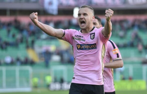 VIDEO George Pușcaș e de neoprit în Serie B! A marcat din nou pentru Palermo și e pregătit pentru „dubla” cu Suedia și Insulele Feroe