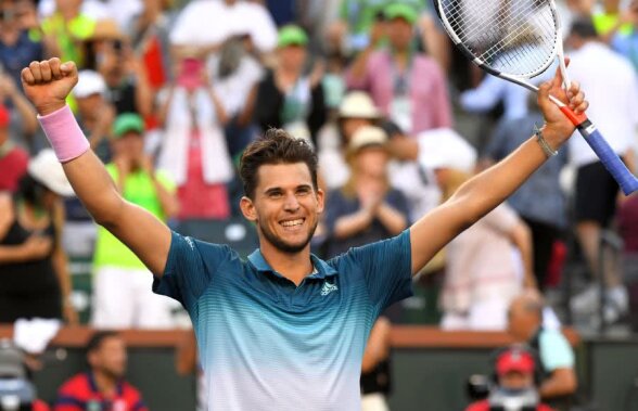 ROGER FEDERER - DOMINIC THIEM // VIDEO Surpriză mare în finala masculină de la Indian Wells » Dominic Thiem s-a impus în fața lui Roger Federer și a câștigat primul Masters din carieră