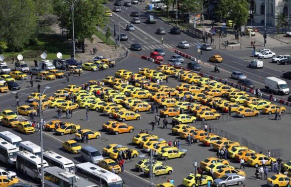 Protestul taximetriștilor » Mii de mașini au blocat traficul din București