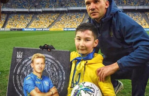 VIDEO Imagini impresionante din Ucraina! » Şevcenko a făcut fericit un copil fără picioare, înaintea victoriei dramatice cu Luxemburg