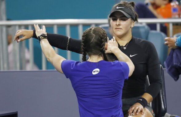 Bianca Andreescu s-a retras de la următorul turneu din cauza accidentării suferite la Miami! 