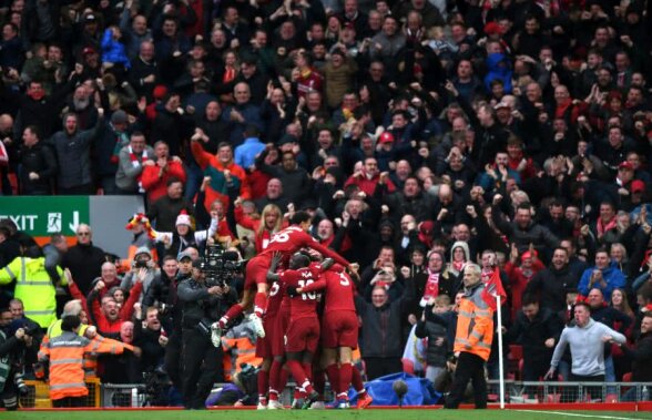 LIVERPOOL - TOTTENHAM 2-1 // FOTO + VIDEO Liverpool, învingătoare în derby-ul din Premier League, după un autogol în minutul 90+3