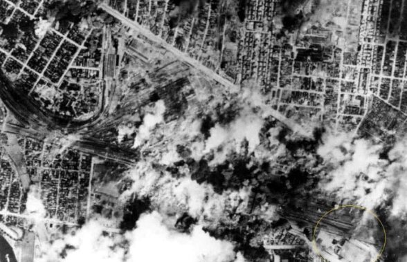 VIDEO+FOTO 75 de ani de la bombardamentul american asupra Bucureștiului » 3.000 de morți + zona din jurul stadionului Giulești, în flăcări