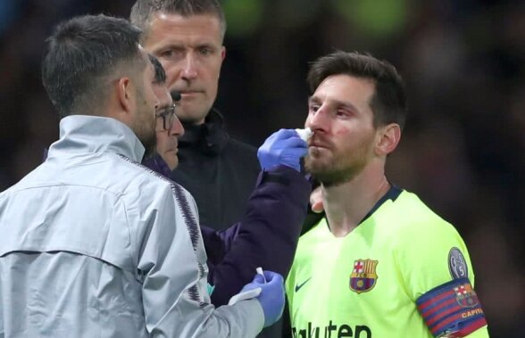 Man. United - Barcelona 0-1 // FOTO Messi e suspect de fisură de sept nazal Reacția agresorului Smalling: „Știam că trebuie să jucăm cu intensitate”