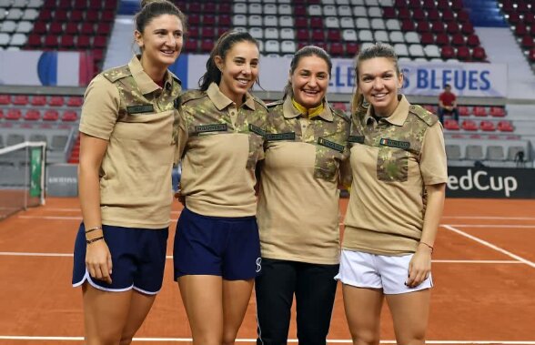 FRANȚA - ROMÂNIA, FED CUP // FOTO Simona Halep și compania, în haine de armată! Militarii români din Afghanistan susțin echipa României de Fed Cup