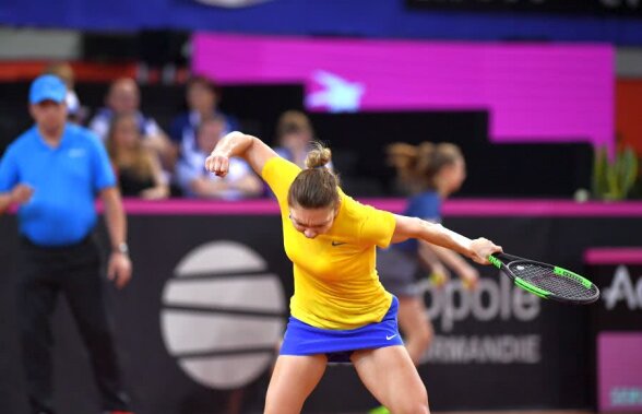 FRANȚA - ROMÂNIA 1-2, FED CUP // VIDEO Simona Halep e pregătită pentru meciul de dublu: „Pot orice dorește căpitanul. Dau tot pentru victoria României”