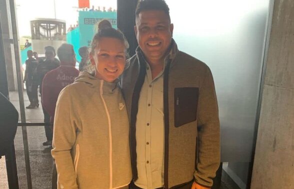 FOTO Imagine memorabilă! Simona Halep și brazilianul Ronaldo s-au întâlnit la Madrid