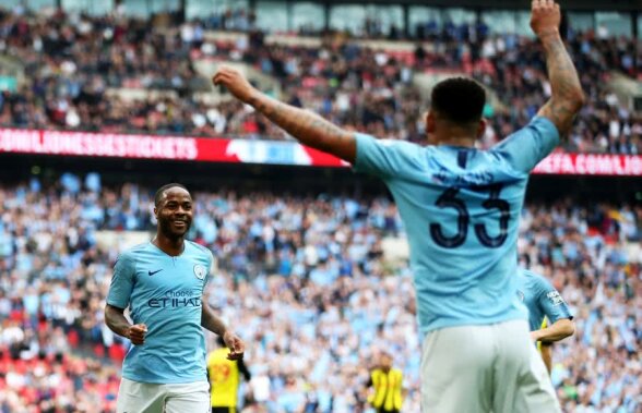 MANCHESTER CITY - WATFORD 6-0 // FOTO Game, set, Guardiola! Mașinăria de fotbal a lui Pep a luat și Cupa Angliei, după 6-0 în finala cu Watford!