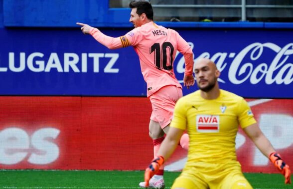 VIDEO Eibar - Barcelona 2-2 // Leo Messi a dat două goluri în două minute și e la un pas de a 6-a Gheată de Aur