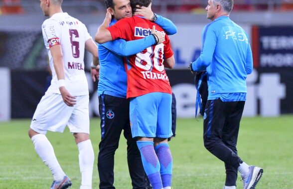 FCSB - CFR CLUJ 1-0 // FOTO + VIDEO Obrigado, Teixeira! Veteranul roș-albastru a tranșat derby-ul fără miză de pe Arena Națională printr-o „foarfecă” de senzație