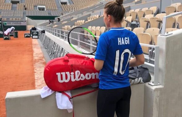 VIDEO Reacția lui Gică Hagi după ce Simona Halep a purtat tricoul cu numele lui la Roland Garros: „Ne dăm mesaje reciproc”