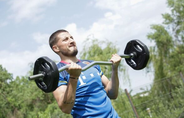 NORVEGIA - ROMÂNIA // FOTO Cosmin Contra i-a pregătit la capitolul forță pe „tricolori” înaintea dublei cu Norvegia și Malta