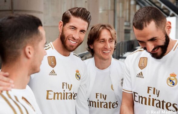 FOTO Real Madrid și-a prezentat echipamentul pentru noul sezon » Clubul a revenit la un detaliu de acum 8 ani