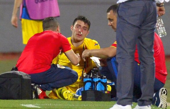 MALTA - ROMÂNIA // FOTO Accidentare urâtă a lui Ionuț Nedelcearu! Fundașul a ajuns la spital și ar putea rata primul meci de la EURO 2019