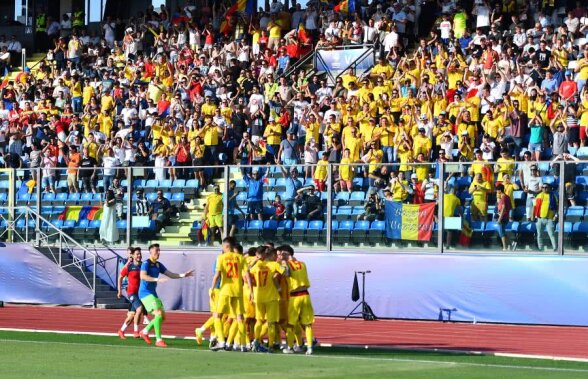 ROMÂNIA U21 - CROAȚIA U21 / FOTO Românii au ocupat stadionul din Serravalle! Mesajul superb afișat de către suporteri