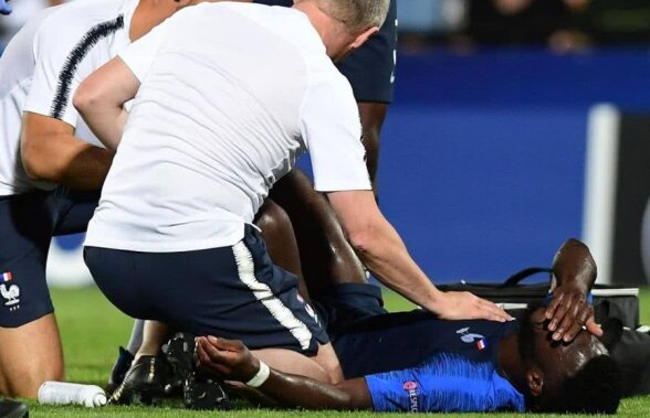 ANGLIA U21 - FRANȚA U21 1-2 // VIDEO Accidentare horror în Anglia U21 - Franța U21: Jonathan Bamba a ieșit în lacrimi după un tackling sângeros! Nu va juca împotriva României și are ruptură la ligamentele gleznei