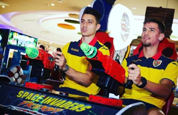 FRANȚA U21 - ROMÂNIA U21 // FOTO Naționala lui Mirel Rădoi s-a relaxat la mall înaintea meciului cu Franța: cum au fost fotografiați Ianis Hagi și Ionuț Nedelcearu