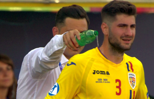 GERMANIA U21 - ROMÂNIA U21 / FOTO Mirel Rădoi, surprins de camerele TV! Ce a făcut selecționerul când un jucător a venit în tușă
