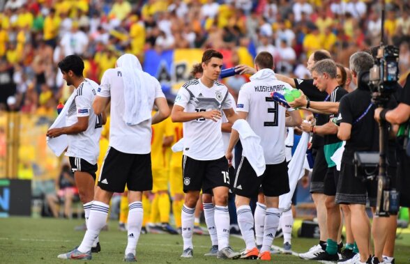 GERMANIA U21 - ROMÂNIA U21 // FOTO Cum au luptat jucătorii celor două echipe cu canicula în pauzele de hidratare