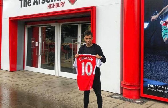 FOTO // Cătălin Cîrjan a semnat cu Arsenal! Este al doilea român din istoria clubului londonez