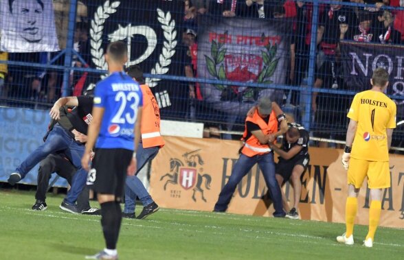 VIITORUL - DINAMO 5-0 // VIDEO + FOTO Scene reprobabile! Fanii lui Dinamo au pătruns pe teren și au întrerupt meciul timp de 20 de minute! Jandarmii au intervenit