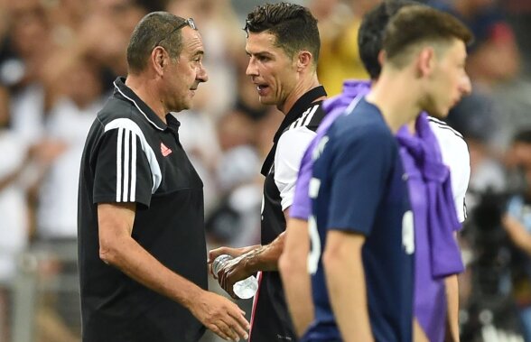 JUVENTUS - TOTTENHAM 2-3 // VIDEO Gest controversat al lui Cristiano Ronaldo la adresa lui Maurizio Sarri în momentul schimbării