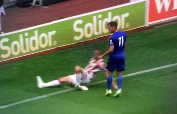 VIDEO ȘOCANT Ryan Shawcross, accidentare horror în timpul amicalului Stoke City - Leicester: a fost scos de pe teren cu masca de oxigen!