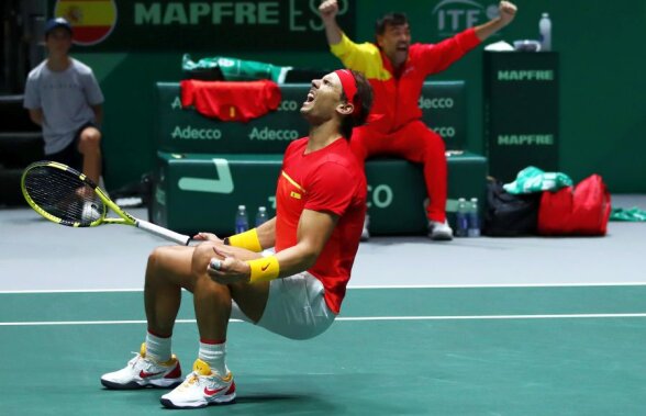 DAVIS CUP // VIDEO IMENS! Spania, în finala Cupei Davis » Rafa Nadal, prestație colosală și în fața Marii Britanii: a salvat o minge de set cu un reflex extraterestru!