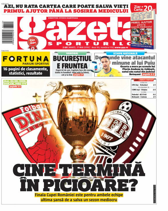 Gazeta Sporturilor din 17 mai 2016 Editia Print Gazeta Digitala