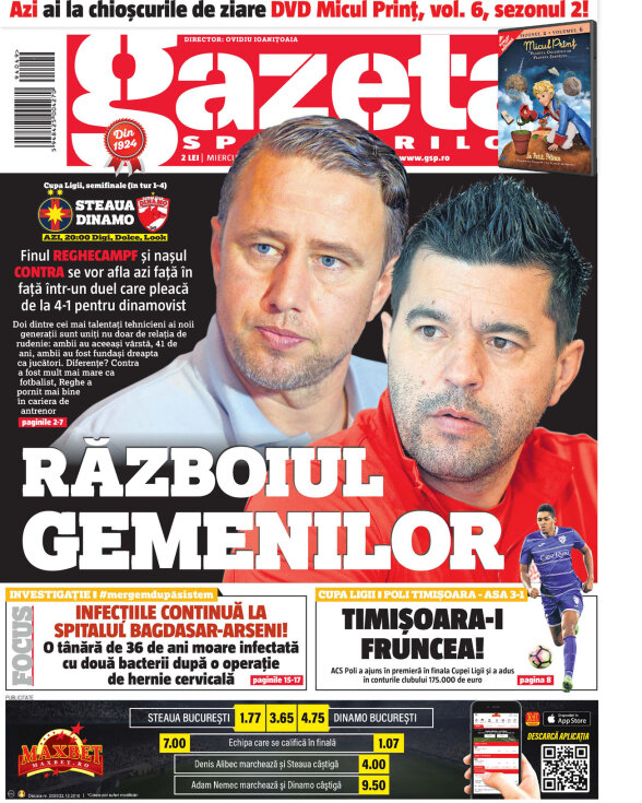 Gazeta Sporturilor din 01 martie 2017 Editia Print Gazeta Digitala