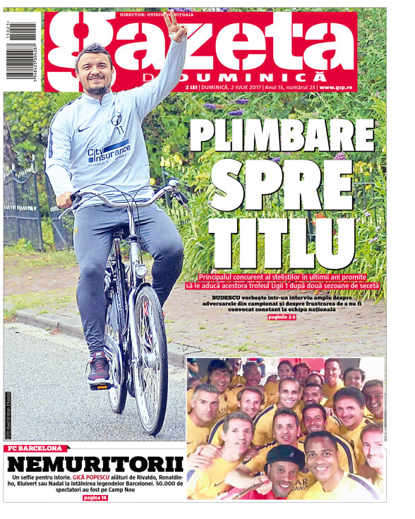Gazeta Sporturilor din 02 iulie 2017 Editia Print Gazeta Digitala
