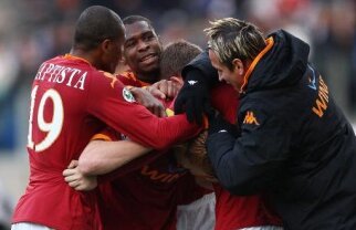 Adrian Piţ a pasat la golul victoriei pentru AS Roma, 2-1 în faţa Sienei