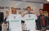 FOTO / Rapid şi-a prezent noul echipament şi noul sponsor