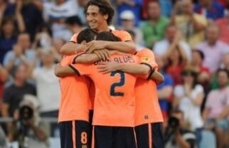 Deşi acuză încă probleme, Alves, Xavi şi Ibrahimovici au făcut deplasarea în Germania