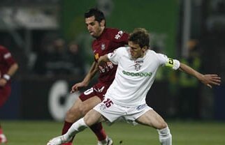 Rapidiştii au fost felicitaţi după înfrîngerea cu CFR Cluj