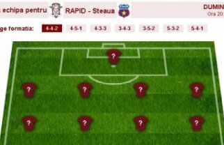 Fă echipa pentru meciul Rapid - Steaua!