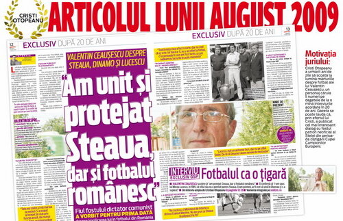 Articolul lunii August 2009 – Cristi Otopeanu