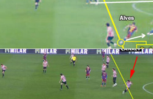 VIDEO // Ziariştii de la As au tăiat un jucător din poză ca să susţină un ofsaid imaginar la Dani Alves :D