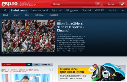 Bun venit pe noul GSP.ro